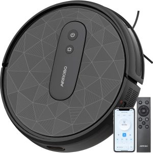 AIRROBO Robot Vacuum, 2800Pa Powerful Suction, Smart Navigation, App & Remote Control, 120 Mins Runtime, Anti-Collision & Anti-Drop, for Hard Floor/Carpet/Pet Hair