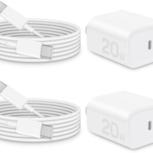 i Phone 16 15 Charger Fast Charging - 20W PD Fast Charger Block with 6Ft USB C Cable for i Phone 16/15 Series, i Pad Pro/Air/Mini, Galaxy S23, Pixel 8 & More (2-Pack)